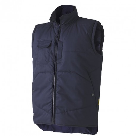 Navy vest body-warmer