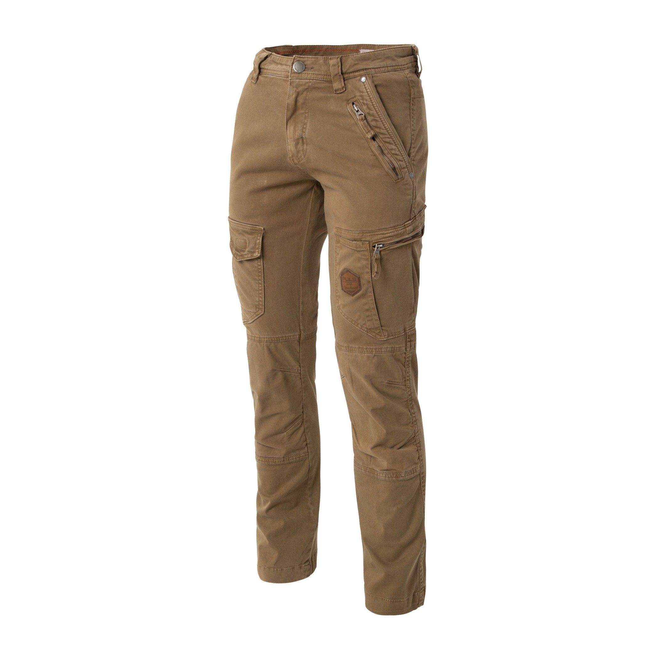 Haila-NOS - mid-rise straight-leg pants slim fit back pockets  elasticated-waist plain cotton polyamid stretch blend | van Laack